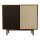 Commode noire et blanche, vintage années 60