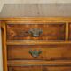 Georgian commode in yew wood with burr and burl grain, medium size.