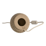 Mid-Century Modern Brown Speckled Stoneware Table Lamp by EGO, Sweden 1960s