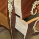 Commode de style Louis XV en Marqueterie vers 1900