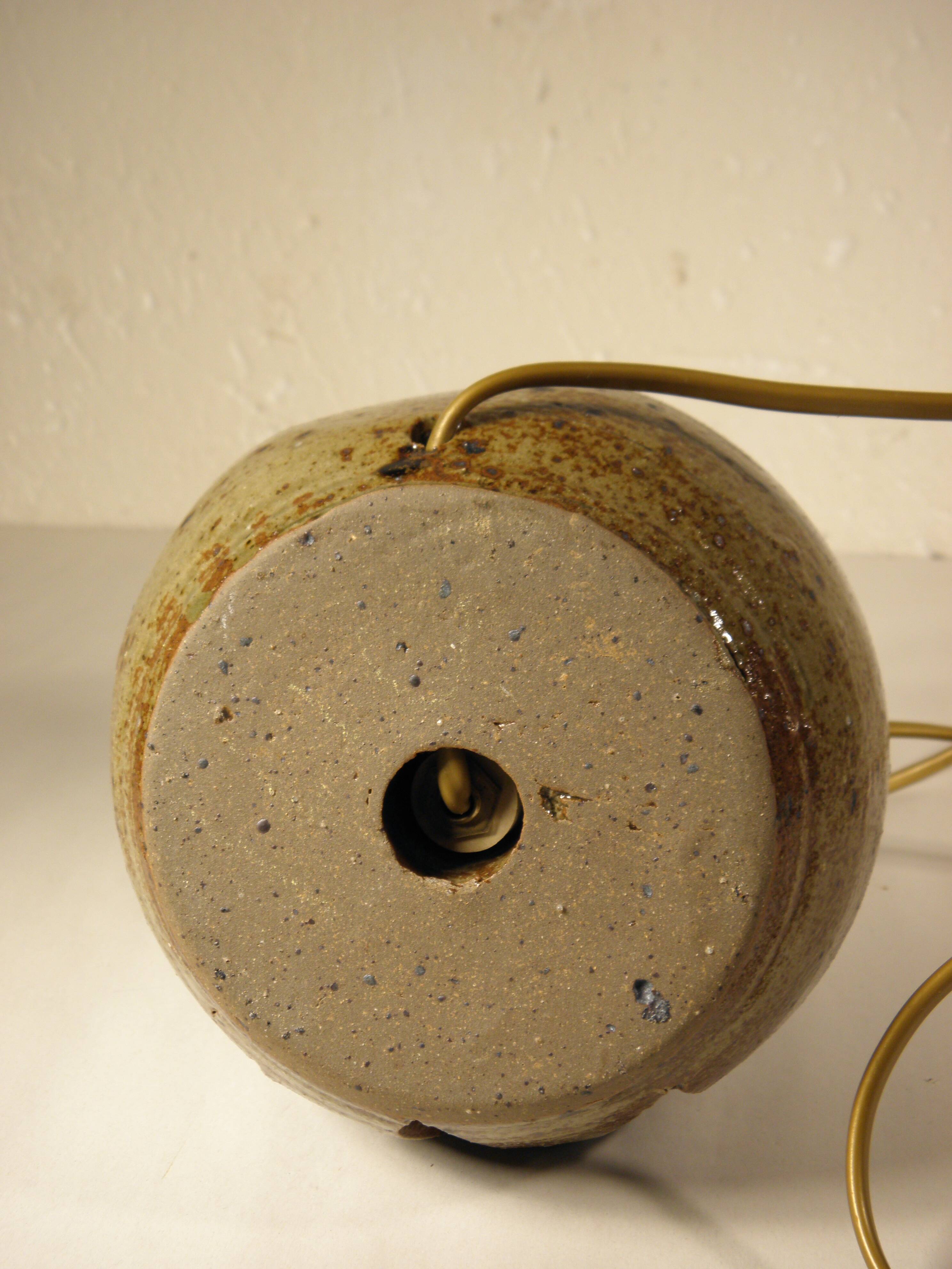 Lamp - night light in stoneware from the 70s