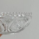 Antique glass fruit bowl