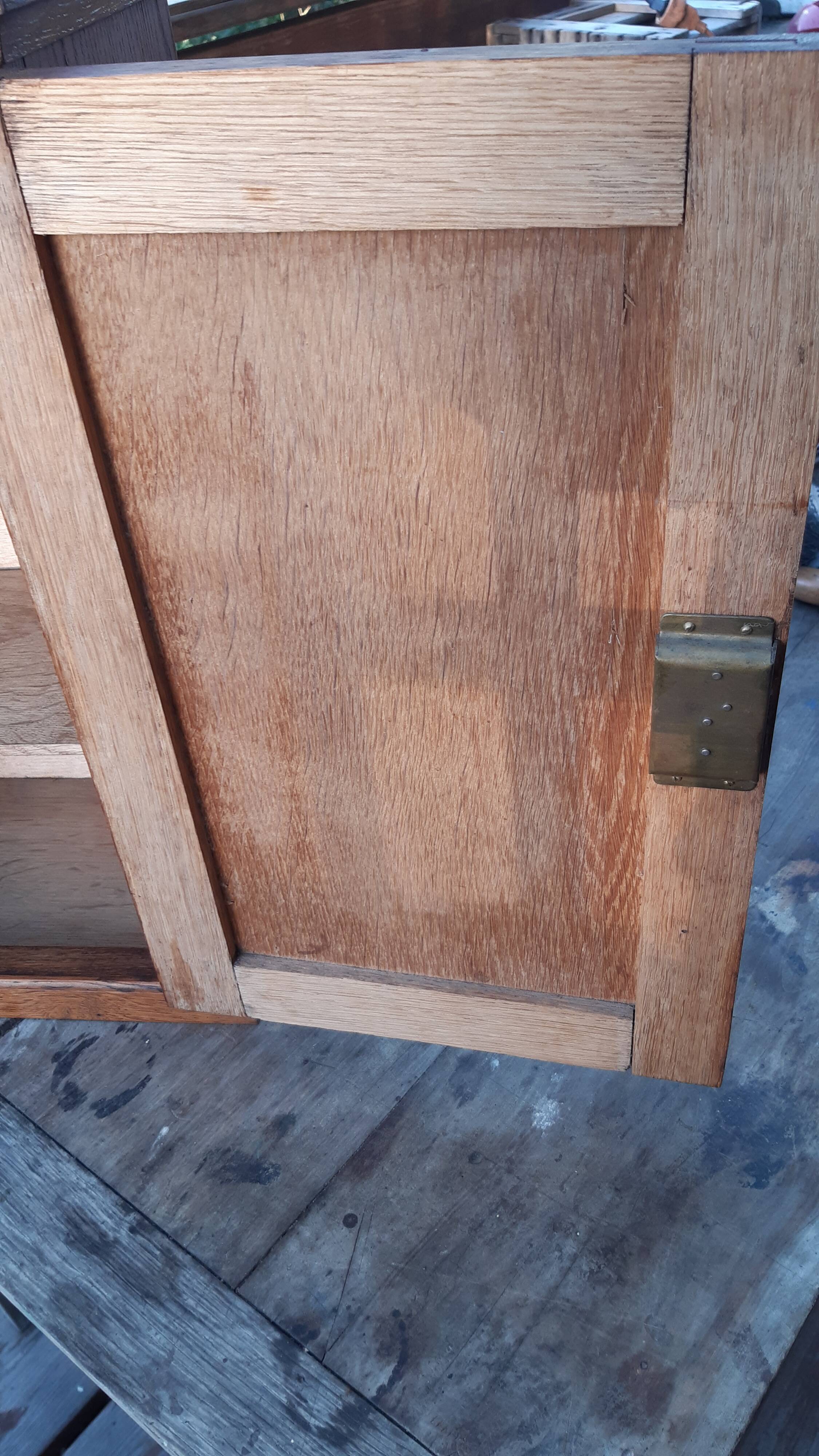 Oak medicine cabinet 1930