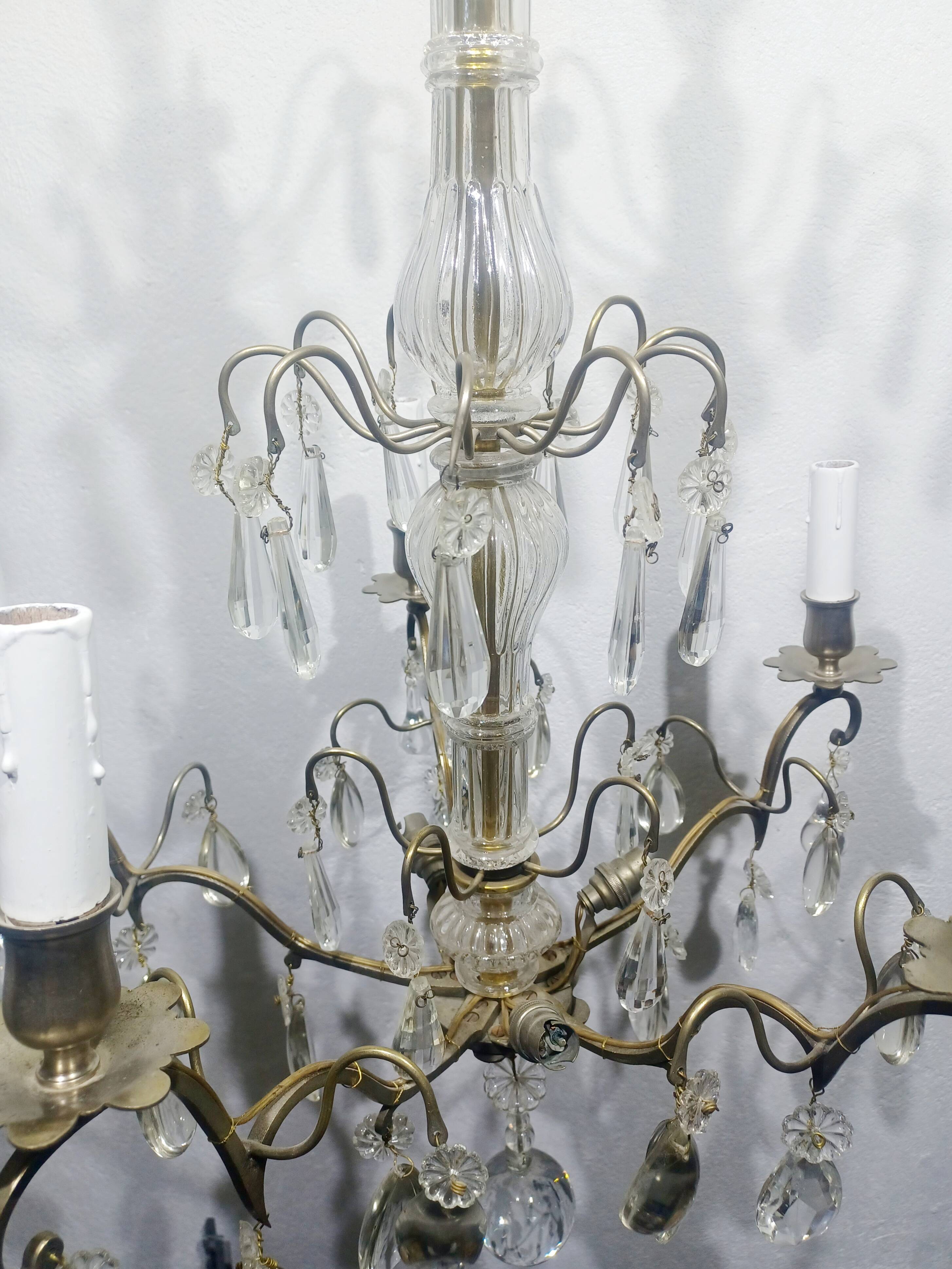 5-light crystal chandelier