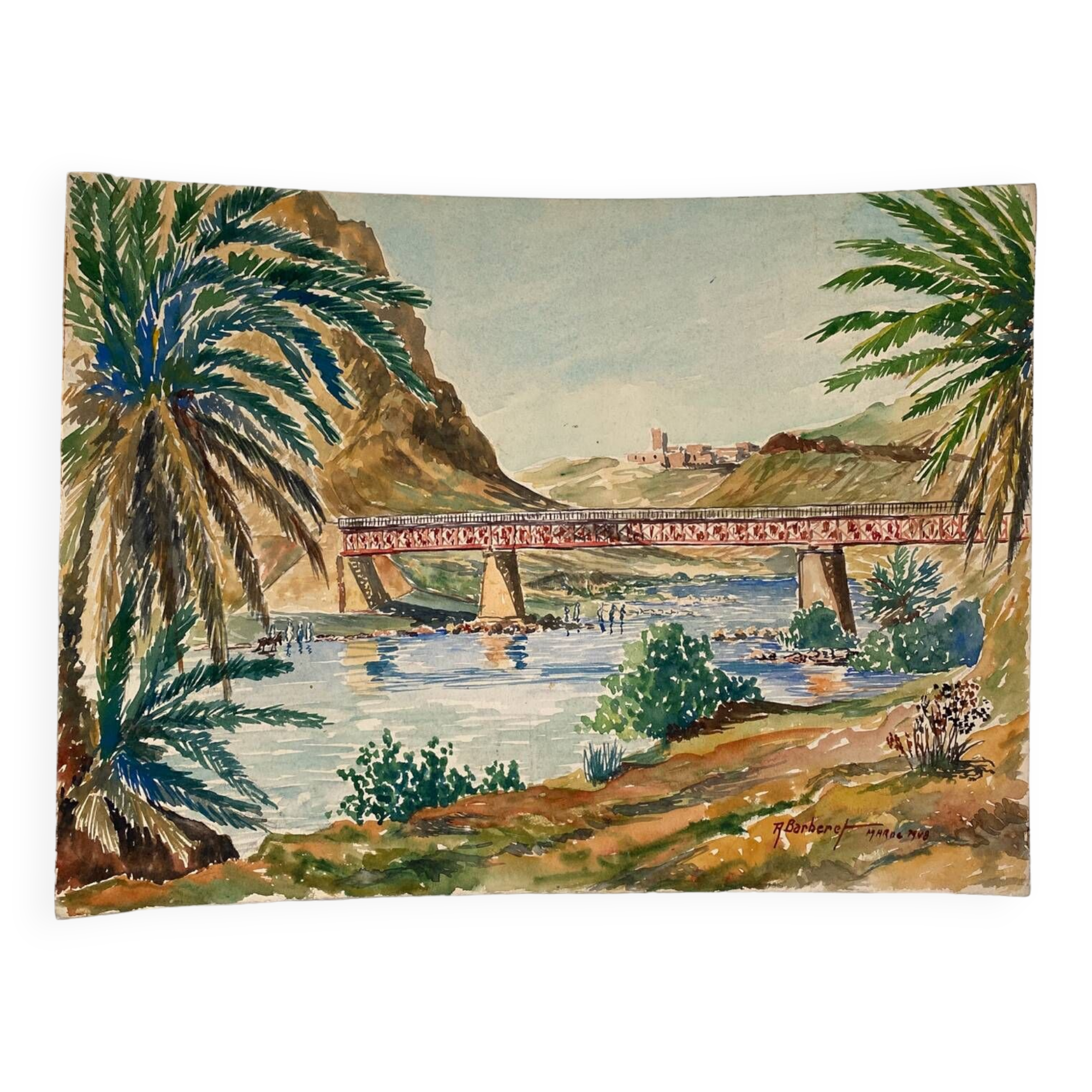 Watercolor Morocco 1948