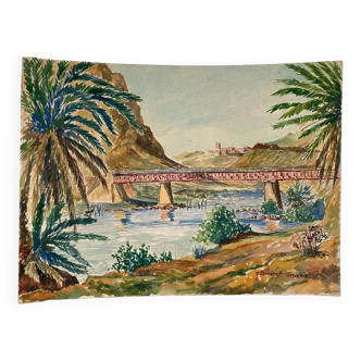 Aquarelle Maroc 1948