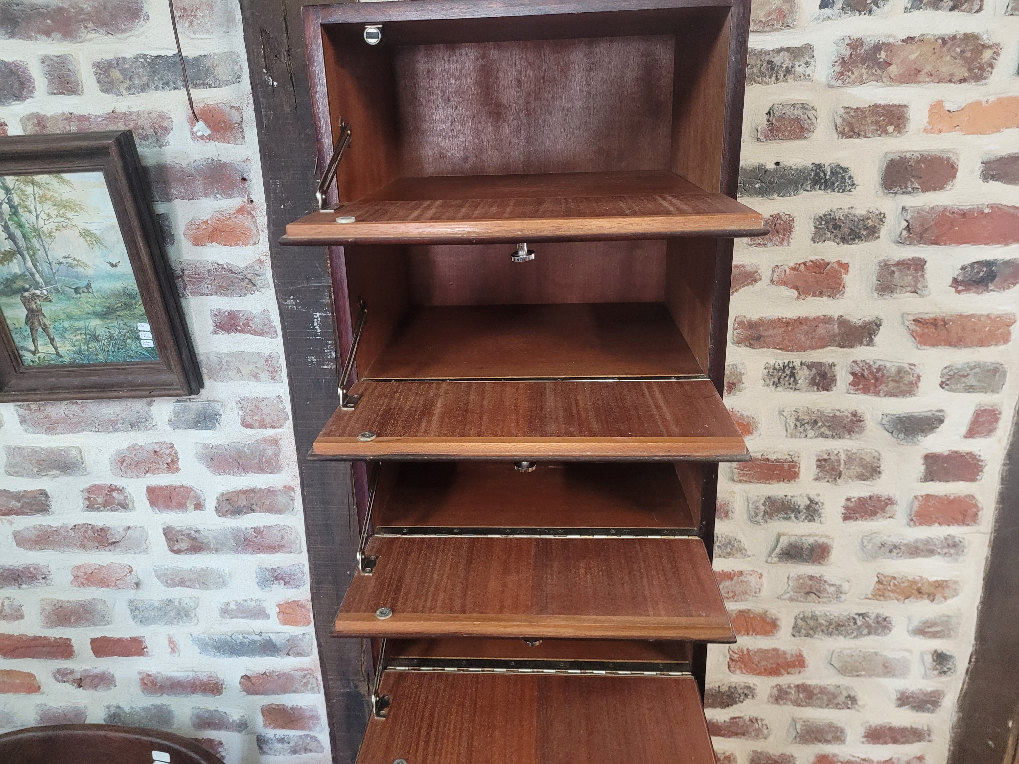 Meuble de métier à clapets en palissandre des années 60
