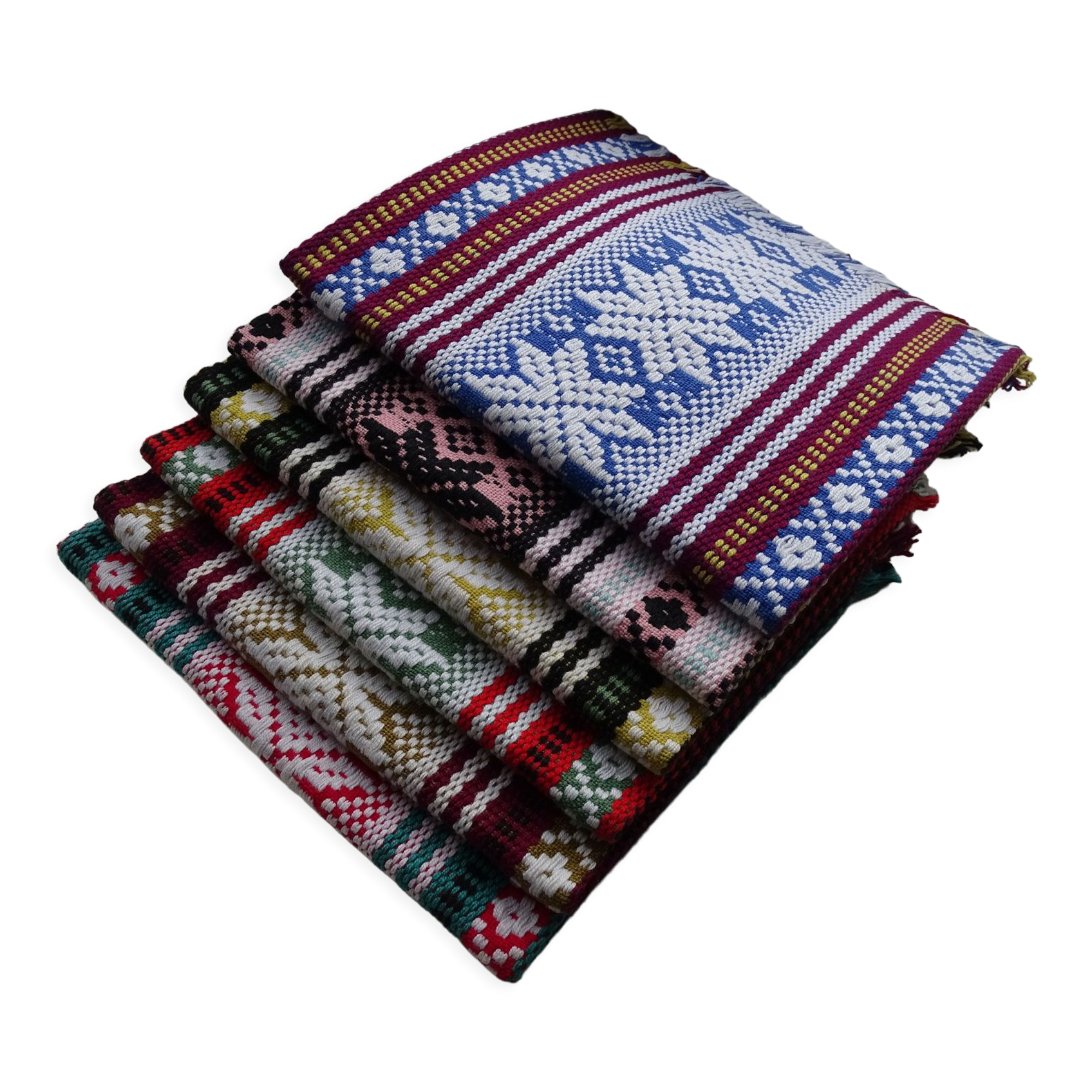 6 colored linen/cotton napkins 48 x 32