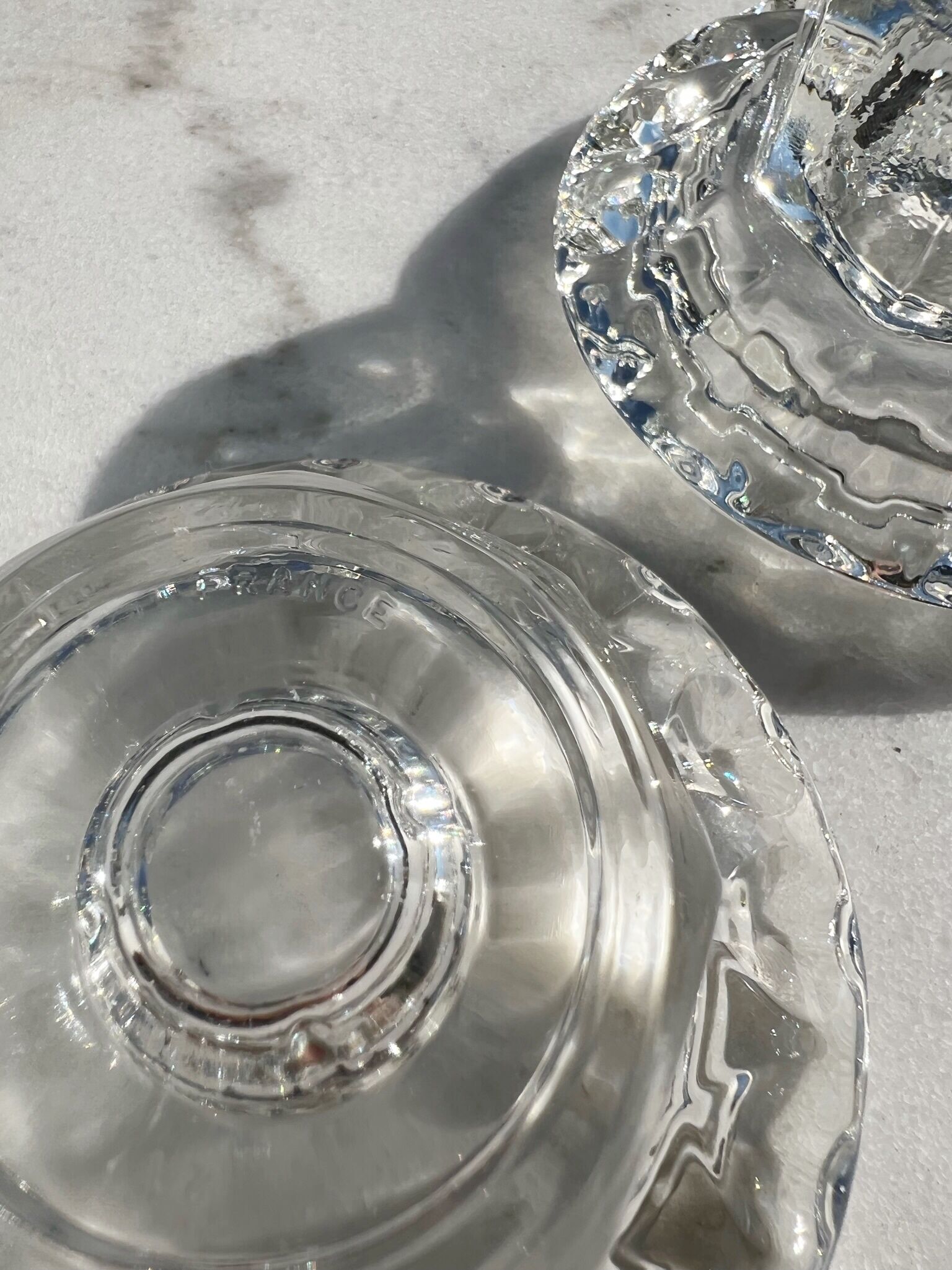 Glass candle holders - Reims France