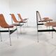 Vintage Italian T-Chairs from ICF De Padova, 1960s, Set of 6