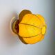 Italian "Cocoon" wall light, resin and pine wood, 1970