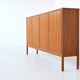Leo Bub symmetric highboard in walnut XL Bub Wertmobel Germany 1960