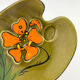 Vintage enameled ceramic bowl signed POET-LAVAL - 1960s.