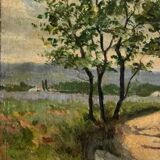 Small painting on wood.