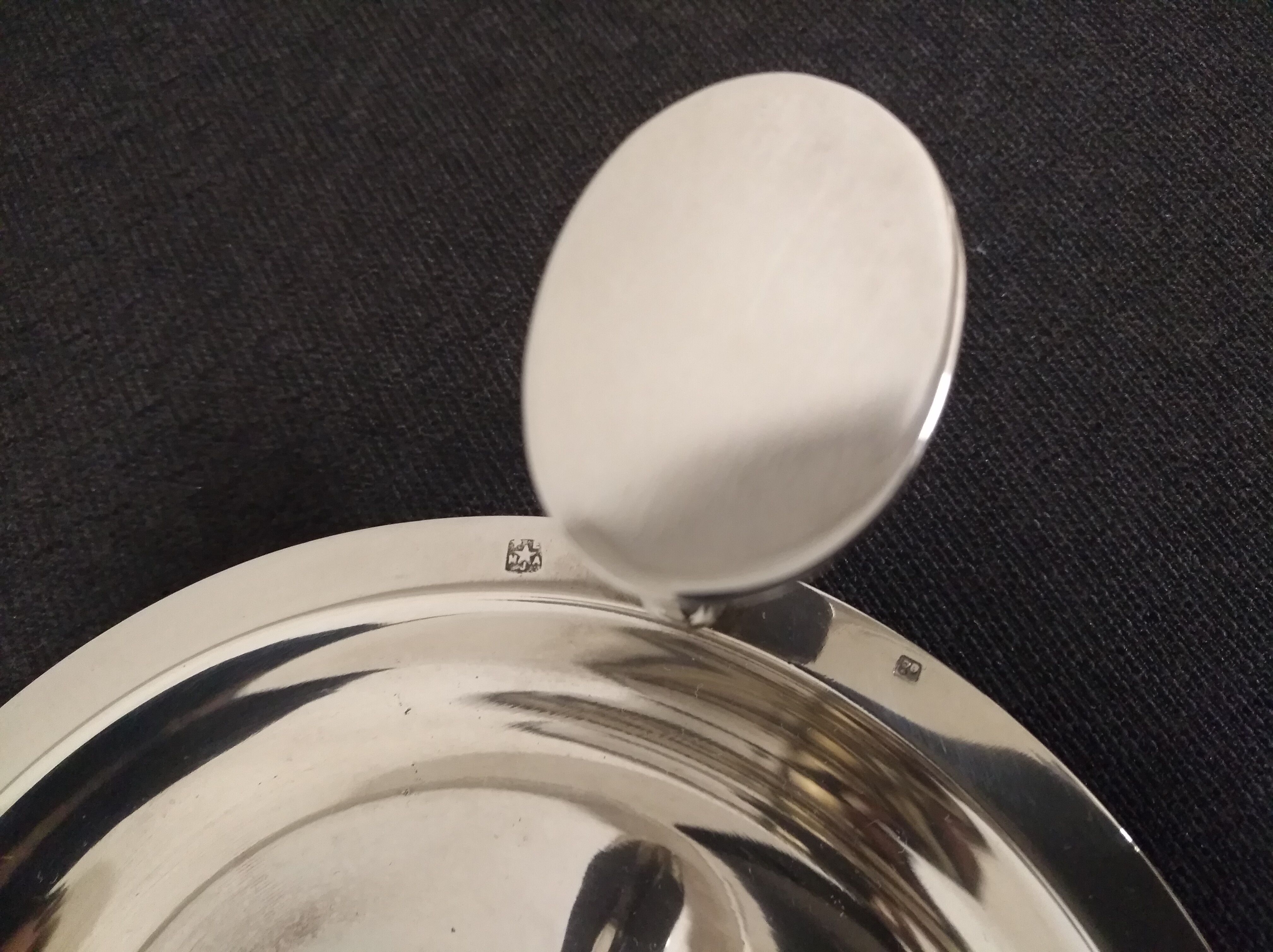 Silver metal candlestick