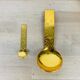 Cup and 8 Inalta France dessert cups in gold metal