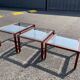 Metal pull-out coffee tables