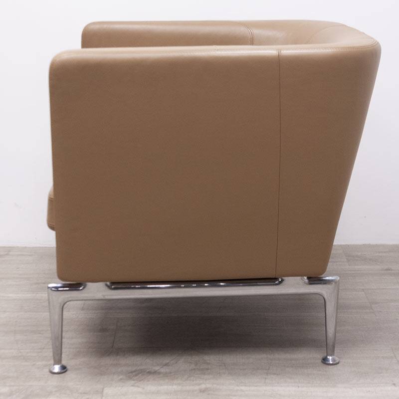 Vitra Suita Club Armchair in Ochre Leather