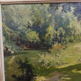 Painting on framed panel signed Albert Regagnon