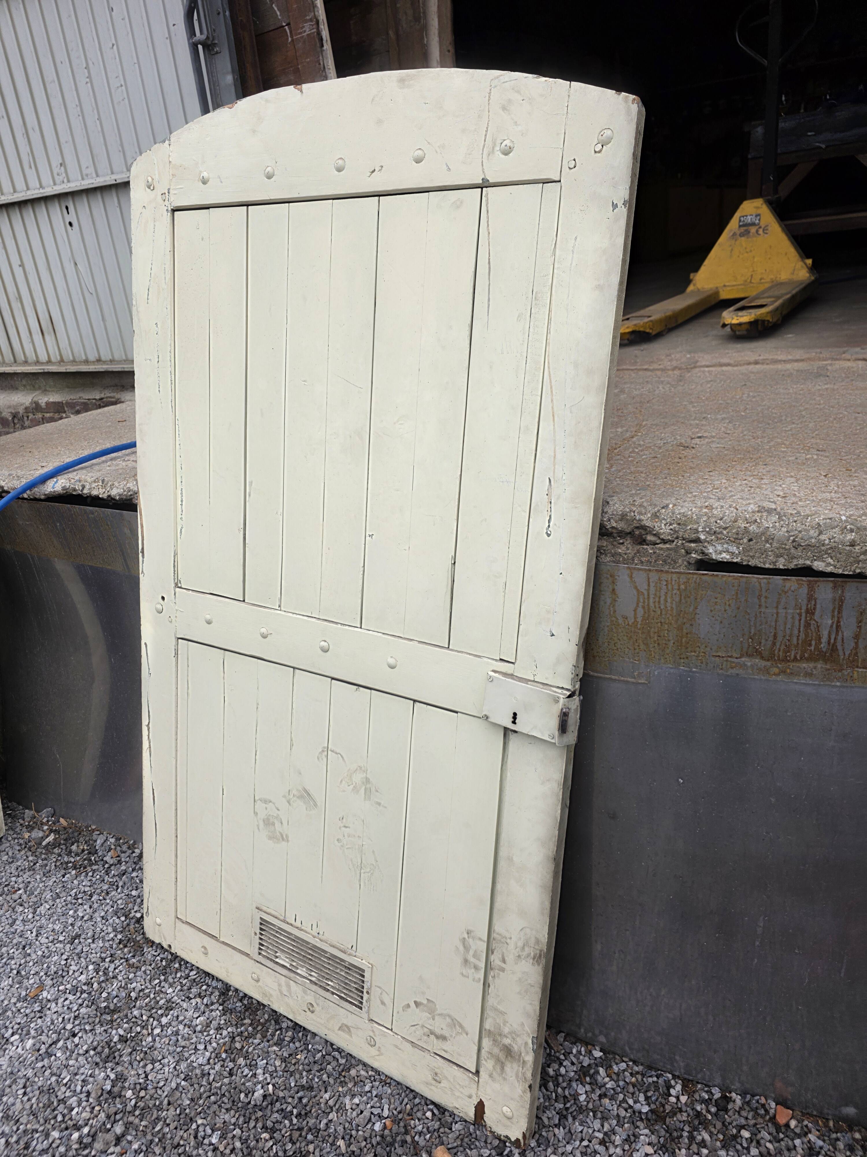19th-century solid oak barn door
