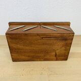 Art deco wooden worker, sewing box