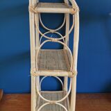 Rattan shelf