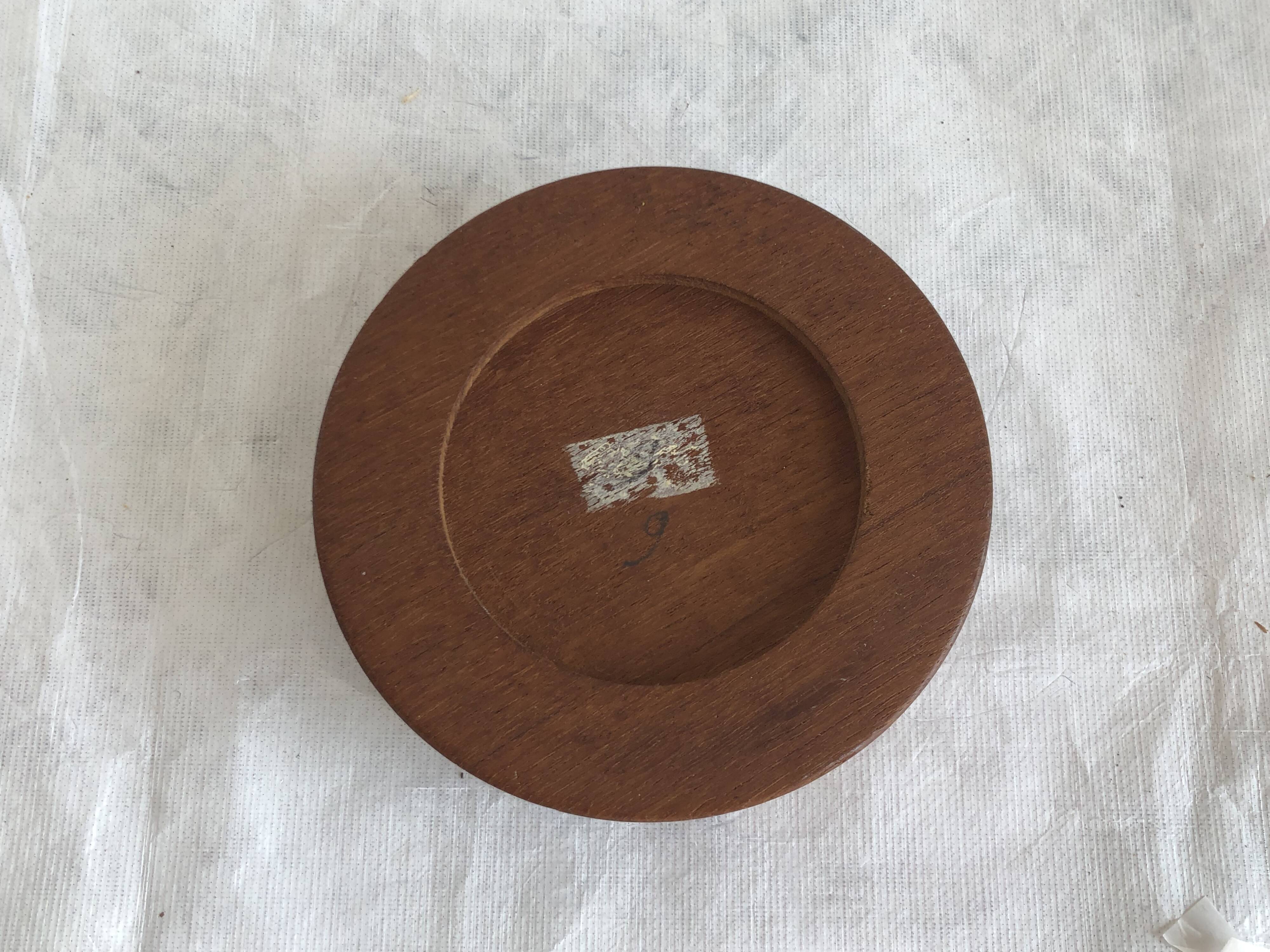 vintage teak pocket empty