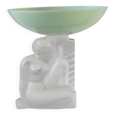Bol en cristal Art Déco, Cristal Sèvres France vers les années 1930.