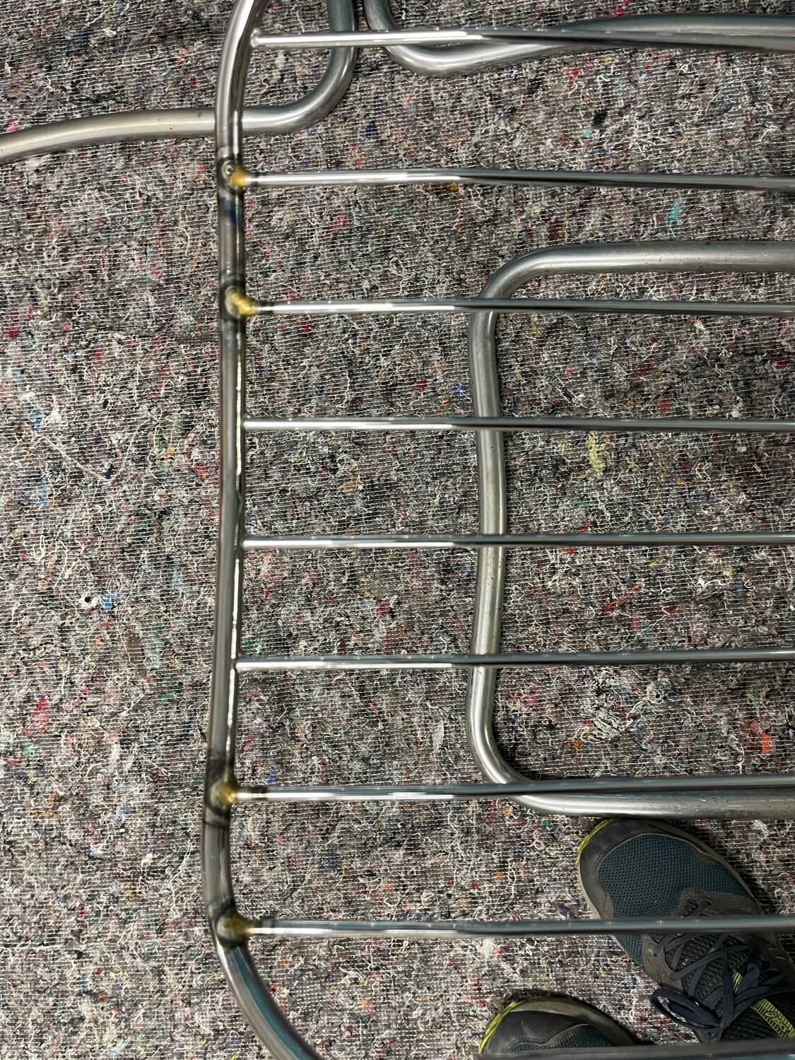 Set of 4 Gastone Rinaldi style chairs in chrome metal