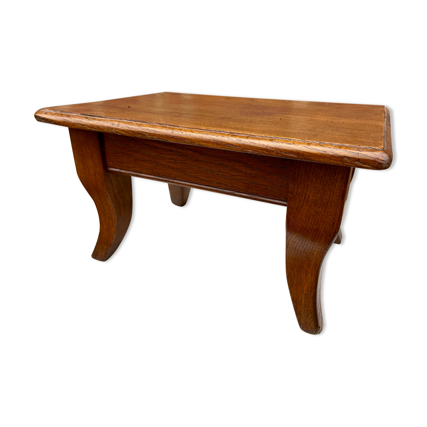 Footrest style rocaille Louis XV 1930 wooden
