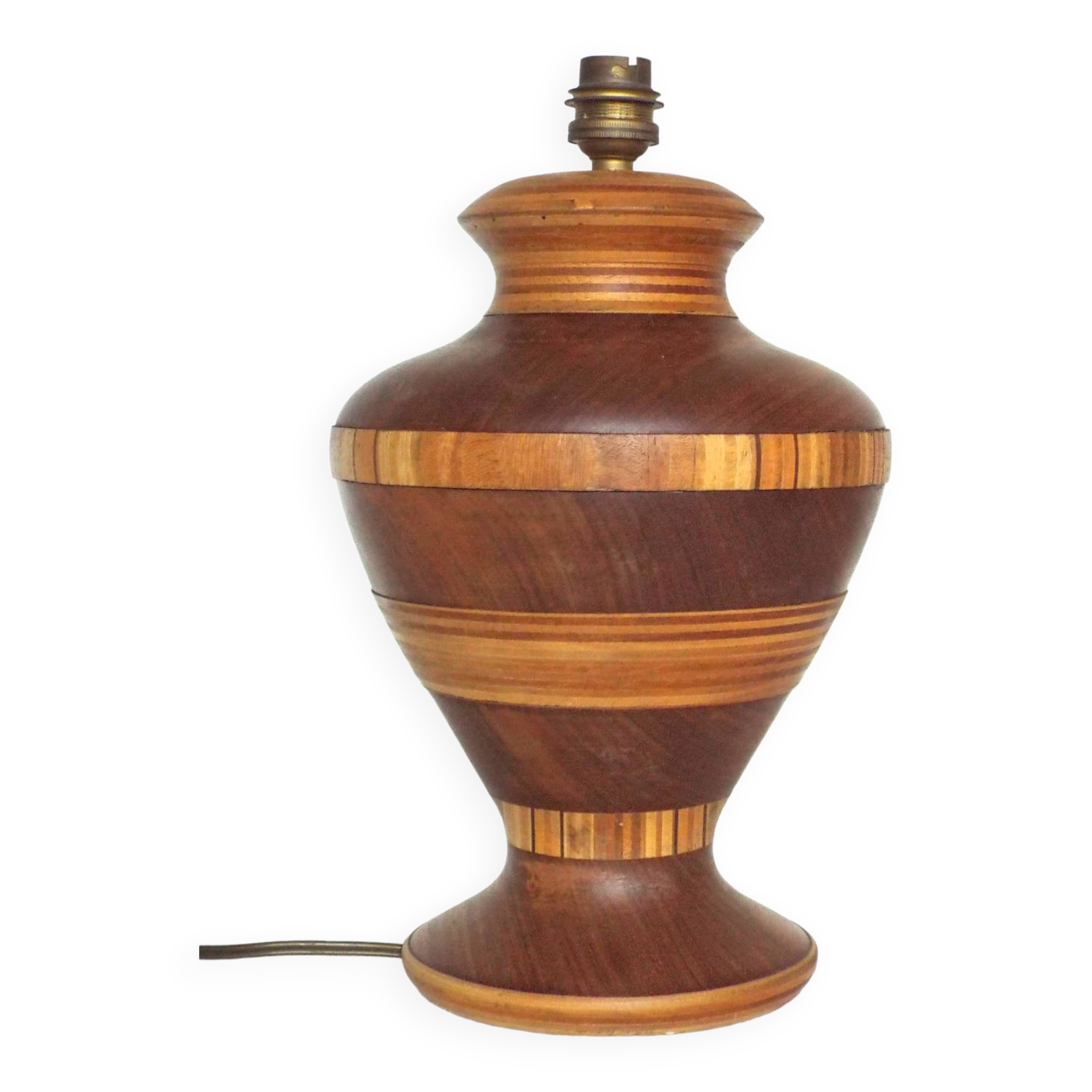 Wooden lamp base