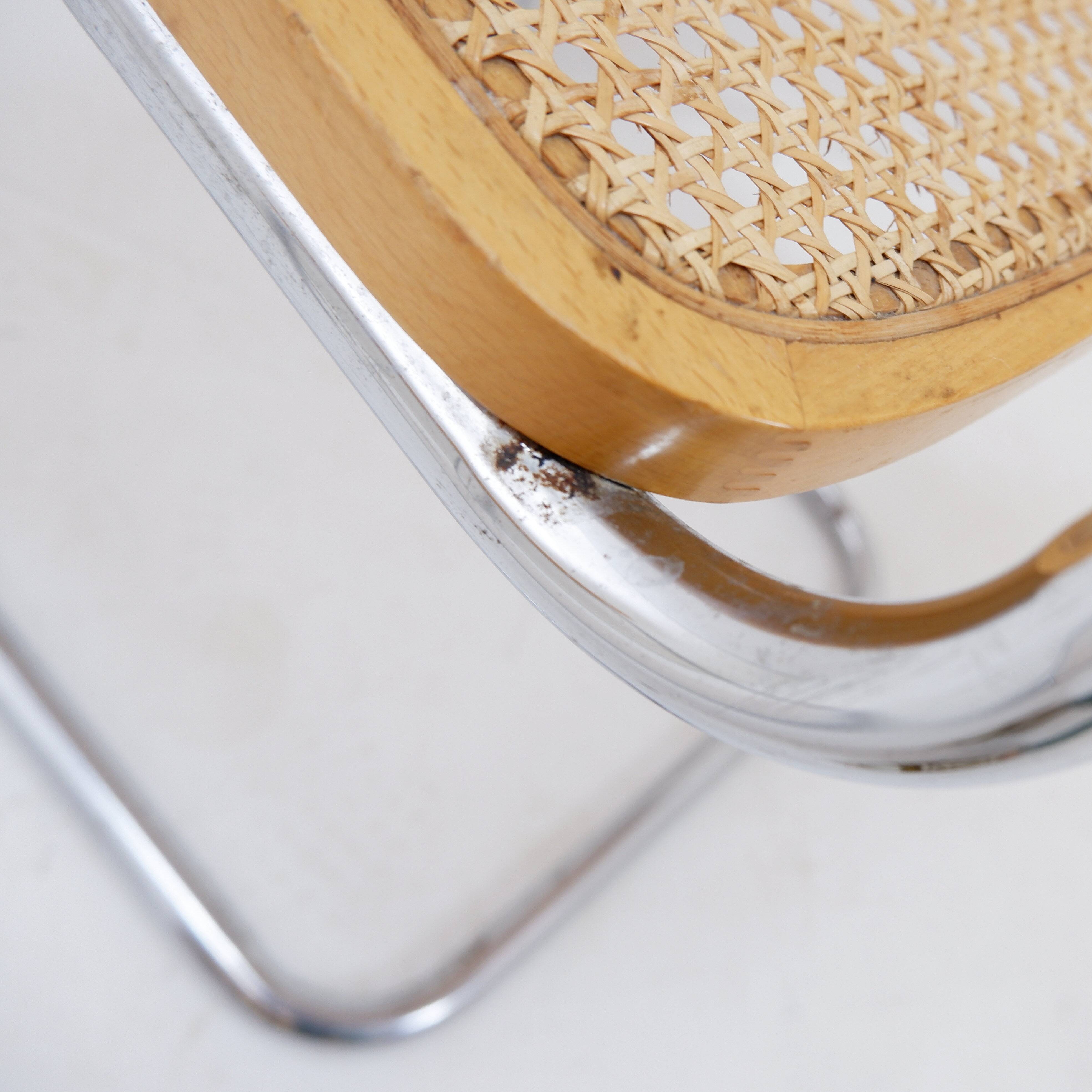 Pair of vintage Cesca chairs in light wood - Italy 1990s