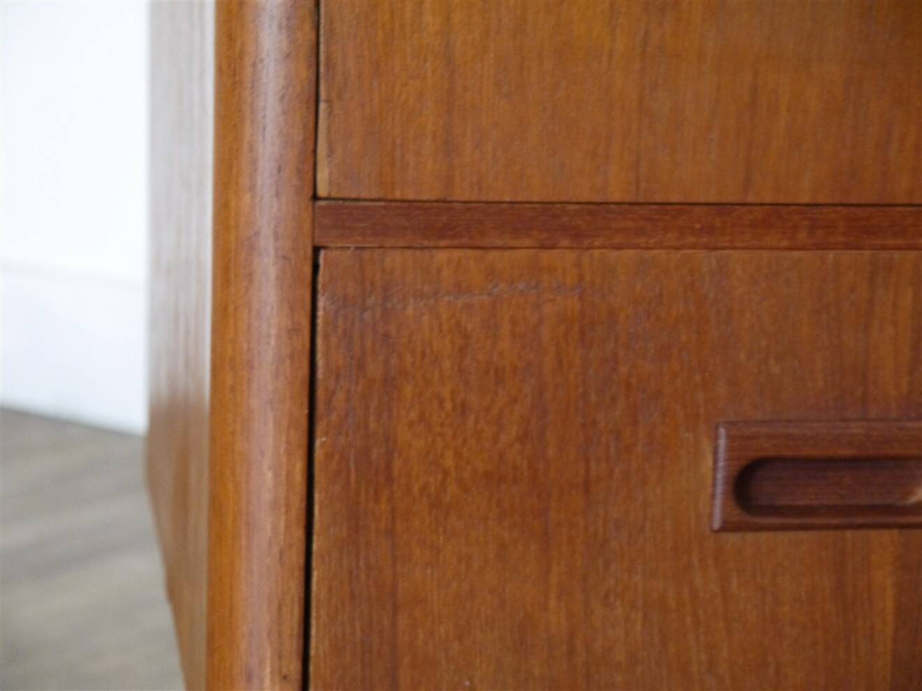 Vintage Scandinavian teak chest of drawers