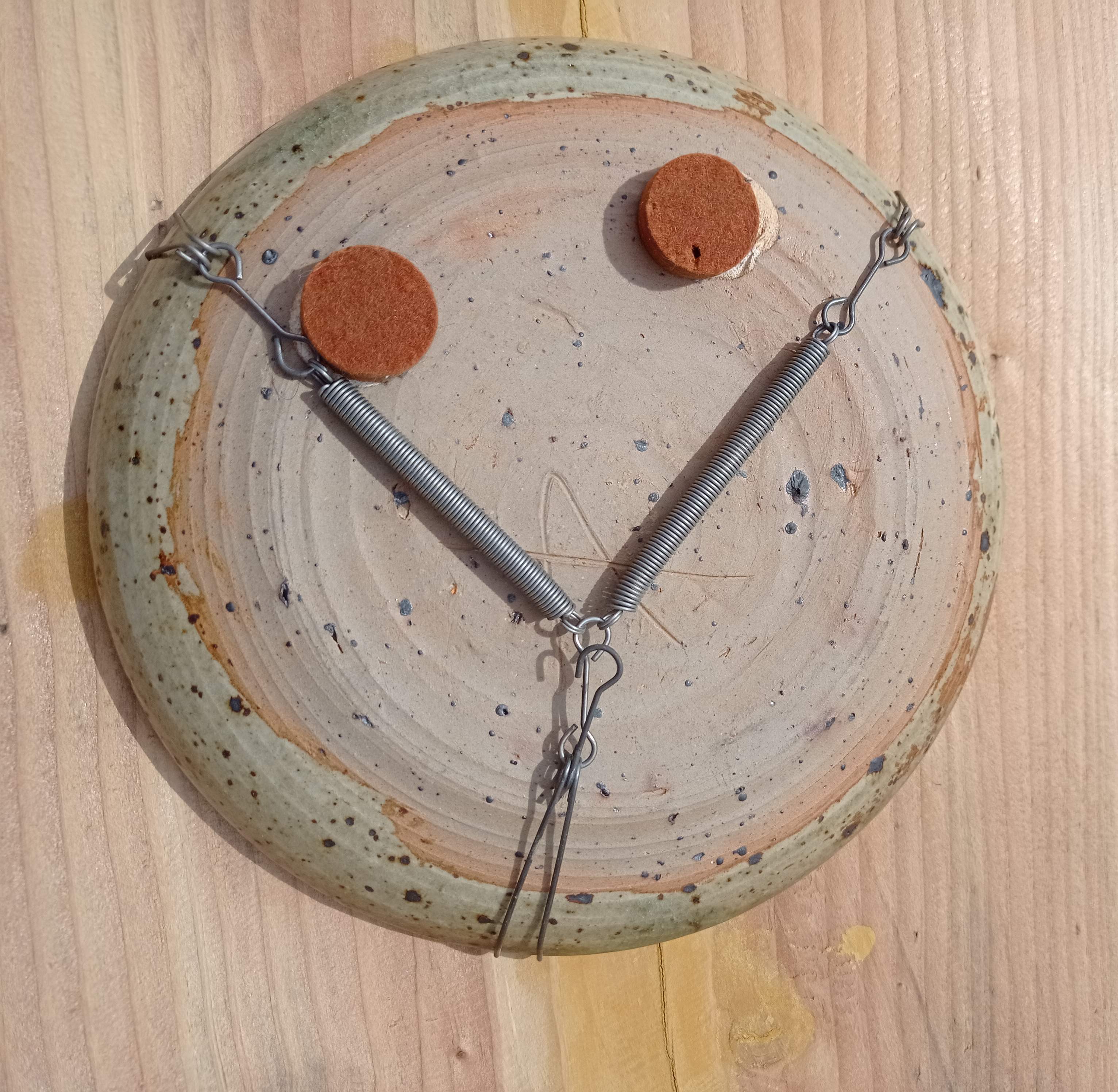 Signed stoneware dish