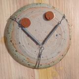 Signed stoneware dish