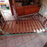 Antique foldable iron bed 50s