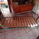 Vintage foldable iron bed from the 1950s.