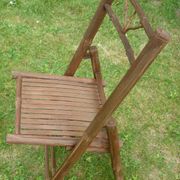 Chaise pliante enfant en bambou