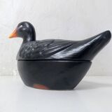 terrine poule d'eau signée Caugant