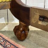 Lit Empire en acajou début XIXème à cols de cygnes et pieds griffes