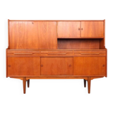 Danish design teak highboard, 1960s