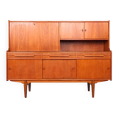 Danish design teak highboard, 1960s