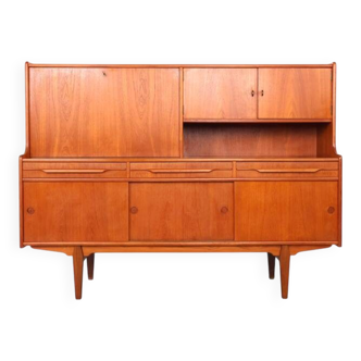 Danish design teak highboard, 1960s