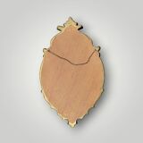 Antique mirror in carved wood with gilded leaf – Louis XV style – H59 cm