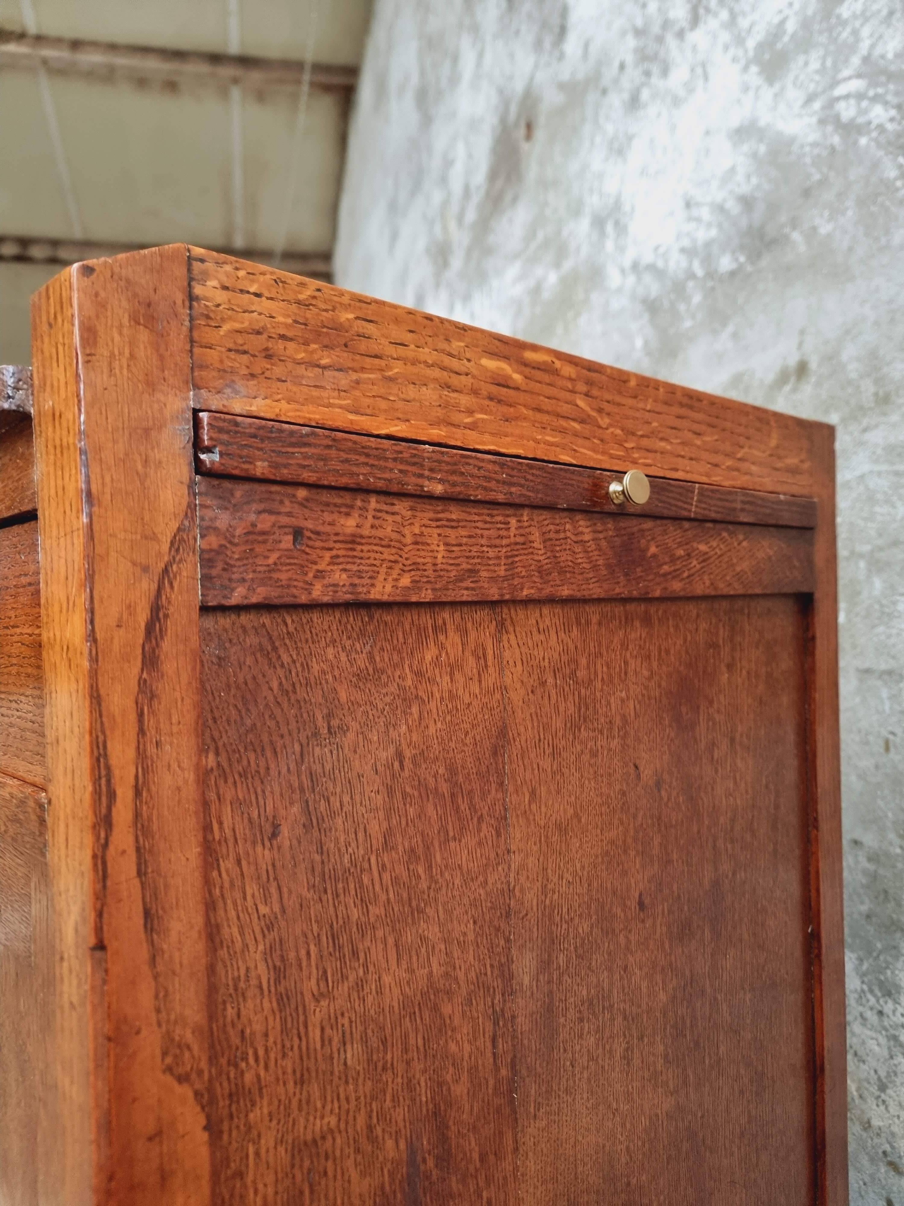 Antique sideboard chest of drawers Art Deco oak