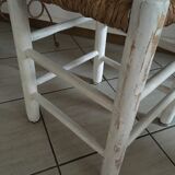 Stool straw sitting bohemian
