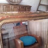 Mirror Louis Philippe patina of origin with its gold leaf
