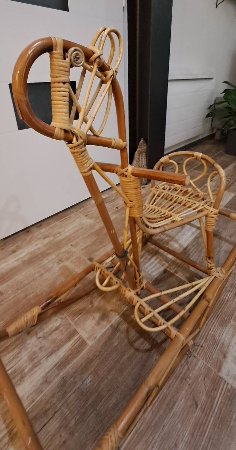 Rattan Rocking Horse