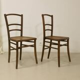 Pair of bistro chairs with canework. Ref Brunelle