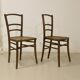 Pair of bistro chairs with canework. Ref Brunelle